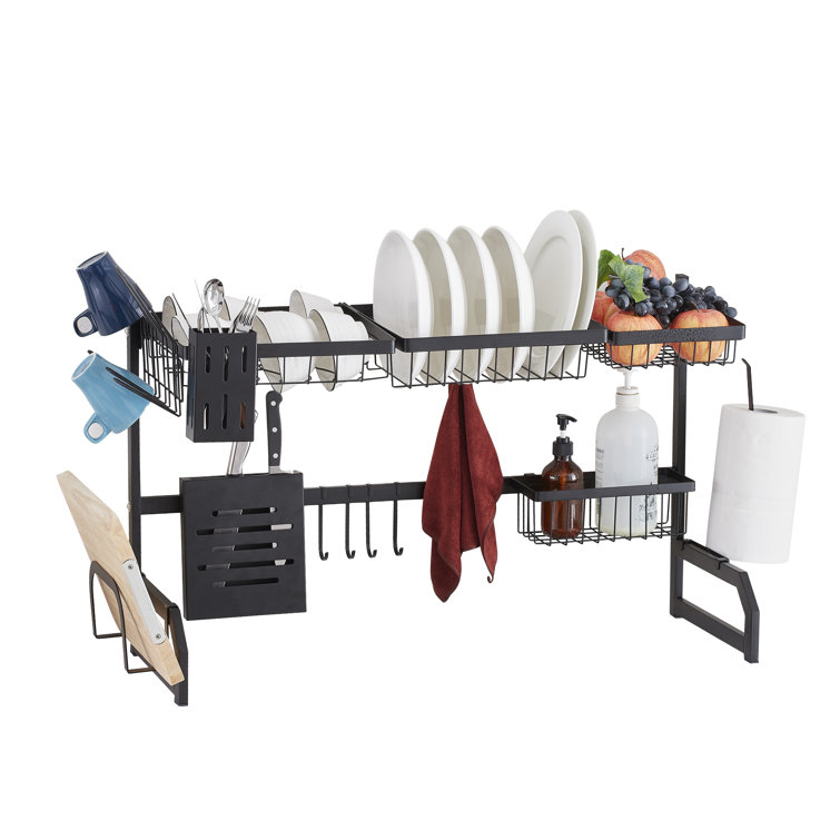 TOOLKISS Stainless Steel Over the Sink Dish Rack & Reviews Wayfair